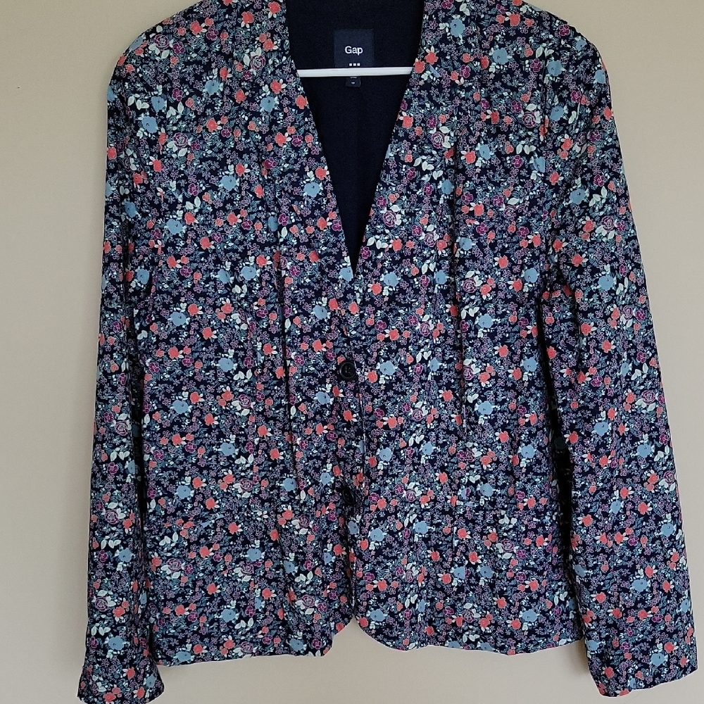 GAP Floral tailored blazer size 18